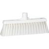 Vikan 12 in Sweep Face Broom Head, Stiff, Synthetic, White 31665
