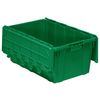 Buckhorn Green Attached Lid Container, Plastic, 16.83 gal Volume Capacity AR2717120204000
