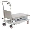 Zoro Select Scissor Lift Table, 800 lb. Cap, 20"W, 35-1/2"L CART-800-D-PSS