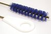 Tough Guy Pipe Brush, 13 in L Handle, 5 in L Brush, Blue, Polypropylene, 18 in L Overall 2VGZ3