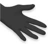 Ansell Microflex Onyx Nitrile Exam Gloves, Textured Fingertips, 3.5 mil, Powder-Free, S, Black, 100 Pack N641