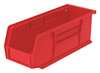 Akro-Mils 10 lb Hang & Stack Storage Bin, Plastic, 4 1/8 in W, 3 in H, Red, 7 3/8 in L 30220RED