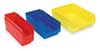 Akro-Mils 7 lb Shelf Storage Bin, Plastic, 2 3/4 in W, 4 in H, Red, 11 5/8 in L 30110RED