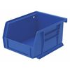 Akro-Mils 10 lb Hang & Stack Storage Bin, Plastic, 4 1/8 in W, 3 in H, Blue, 5 3/8 in L 30210BLUE
