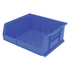 Akro-Mils 75 lb Hang & Stack Storage Bin, Plastic, 16 1/2 in W, 7 in H, 14 3/4 in L, Blue 30250BLUE