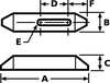 Te-Co Plain Clamp, 1-1/8 In, 6 In, 3/4 In 30403