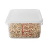 Rubbermaid Commercial Square Storage Container Lid, White FG650900WHT