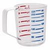 Rubbermaid Commercial Polycarbonate Measuring Cup, 1 Cup, Clear FG321000CLR