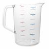 Rubbermaid Commercial Polycarbonate Measuring Cup, 4 Quarts FG321800CLR