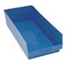 Quantum Storage Systems 50 lb Shelf Storage Bin, Polypropylene, 11 1/8 in W, 6 in H, 23 5/8 in L, Blue QSB216BL