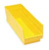 Quantum Storage Systems 50 lb Shelf Storage Bin, Polypropylene, 8 3/8 in W, 6 in H, 23 5/8 in L, Yellow QSB214YL