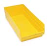 Quantum Storage Systems 50 lb Shelf Storage Bin, Polypropylene, 11 1/8 in W, 6 in H, Yellow, 23 5/8 in L QSB216YL