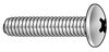 Zoro Select 5/16"-18 x 1 in Phillips Truss Machine Screw, Plain Stainless Steel, 25 PK U51862.031.0100