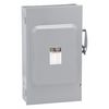 Square D Fusible Safety Switch, General Duty, 240V AC, 2PST, 200 A, NEMA 1 D224N