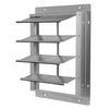 Dayton Wall Backdraft Damper, Vertical, Wall, 18 1/2 in x 18 1/2 in 2C521