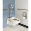 American Standard Toilet Bowl, 1.1/1.6 gpf, Flush Valve, Wall Mount, Elongated, White 3354101.020