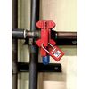 Master Lock Adjustable Ball Valve Lockout, Clamp On, For Quarter Turn Handle, Max Number of Padlocks: 4, Red S3081