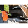 Ansell Hi-Vis Cut Resistant Coated Gloves, A2 Cut Level, Nitrile/Polyurethane, 8, 1 PR 97-013