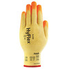 Ansell Hi-Vis Cut Resistant Coated Gloves, A5 Cut Level, Nitrile, XL, 1 PR 11-515