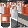 Zoro Select Crowd/Traffic Control Barricade, Black CSP-SW-ADA35B