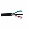 Zoro Select 16 AWG 4 Conductor Portable Cord 300V 100 ft. BK E3630