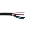 Zoro Select 18 AWG 4 Conductor Portable Cord 300V 50 ft. BK E3621