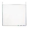Screenflex 36"x42" Melamine Whiteboard, Frame Wood MBF