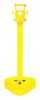 Zoro Select X-Treme Duty Stanchion - 46.5" Height, Yellow (2-pack) 92302-2