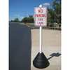 Rubberform Sign Base with Post, Rubber/Plastic 7444