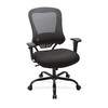 Lorell Executive Chair, Fabric, Adjustable Arms, Black LLR59536