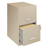 Lorell 14.3" W 2 Drawer Soho 18" 2-Drawer File Cabinets, Putty, Putty LLR14340