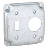 Raco Electrical Box Cover, Square, Toggle Switch, Single Receptacle 805C