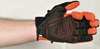Ironclad Performance Wear Hi-Vis Mechanics Gloves, 2XL, Orange, Ribbed Nylon/Spandex IVO2-06-XXL