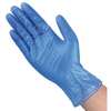 Condor Disposable Gloves, 2.7 mil Palm, Vinyl, Powdered, M, 100 PK, Blue 21DL23