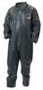 Lakeland Collared Chemical-Resistant FR Coveralls, 6 PK, Gray, Pyrolon, Zipper 51110-MD