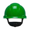 3M Front Brim Hard Hat, Type 1, Class E, Ratchet (4-Point), Green H-704R