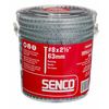 Senco Deck Screw, #8 x 2-5/16 in, Steel, Flat Head, Square Drive, 800 PK 08D250W