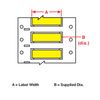 Brady 2" x 15/64" Yellow Wire Marking Sleeves, 3FR-125-2-YL-S 3FR-125-2-YL-S