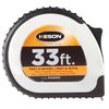 Keson 33 ft Engineer's Tape Measure, 1 in Blade PG181033