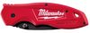 Milwaukee Tool Folding Knife, 1/2 Serrated, Tanto, 7-3/4in 48-22-1995