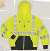 Tingley Job Sight Hi-Vis Hooded Sweatshirt, Cl. 3, Lime, S S78122