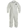 Dupont Collared Disposable Coveralls, 4XL, 25 PK, White, Microporous Film Laminate, Zipper NG125SWH4X002500