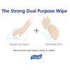 Purell Hand Sanitizing Wipes, 1200 Count Refill for Dispensers, Non-Alcohol Formula, PK2 9118-02