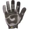 Ironclad Performance Wear Mechanics Gloves, L, Black, Ribbed Stretch Nylon GUG2-04-L