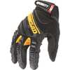 Ironclad Performance Wear Mechanics Gloves, XL, Black, Nylon/Spandex/TPR ExoFlex(TM) SDG2-05-XL