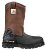 Carhartt Size 10 Men's Wellington Boot Steel Work Boot, Black/Brown CMP1259 10 W