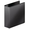 Zoro Select 3" D-Ring Binder, Heavy Duty, Black W385-49BPP1