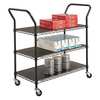 Safco Wire Utility Cart 3 Shelf 5338BL