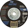 Norton Abrasives Depressed Center Wheels, Type 27, 4 1/2 in Dia, 0.125 in Thick, 5/8"-11 Arbor Hole Size 66252843609