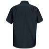 Dickies Short Sleeve Shirt, Blk, Polyester/Cottn, L WS20BK SS L